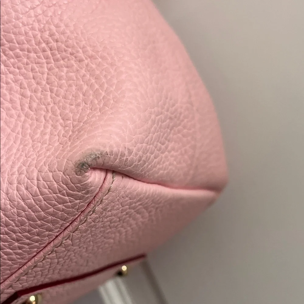 Dooney and Bourke Logo Lock Hobo Pink Leather Bag